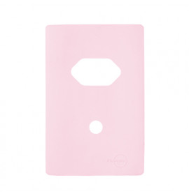 Placa p/ 1 Tomada + furo 4x2 - Novara Especiais Petala